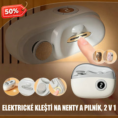 🔥Multifunkční elektrický pilník na nehty, elektrické kleštičky na nehty s ochranou proti skřípnutí