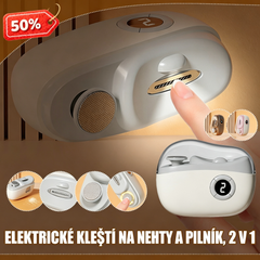 🔥Multifunkční elektrický pilník na nehty, elektrické kleštičky na nehty s ochranou proti skřípnutí