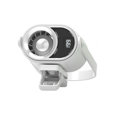 🌀 Ventilator cu montare pe haine, ecran LED, clemă integrată și 199 de niveluri de reglare
