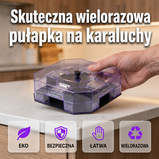 🔥 2 szt. tylko 109 zł 🏠 Pułapka wielokrotnego użytku. Pozbądź się karaluchów raz na zawsze!