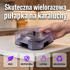 🔥 2 szt. tylko 109 zł 🏠 Pułapka wielokrotnego użytku. Pozbądź się karaluchów raz na zawsze!