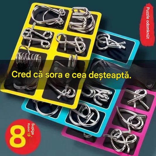 [Set de 3 piese] Jucării pentru copii, inel inteligent de tragere, dezvoltă creierul copiilor