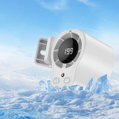 🌀 Ventilator hands-free cu afișaj LED, clemă integrată și 199 de niveluri reglabile