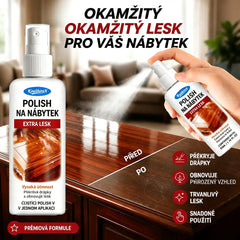 【2 sady】🪑 ✨ Vysoce lesklý leštidlo na nábytek obnovuje dřevo a vinyl během pár sekund.