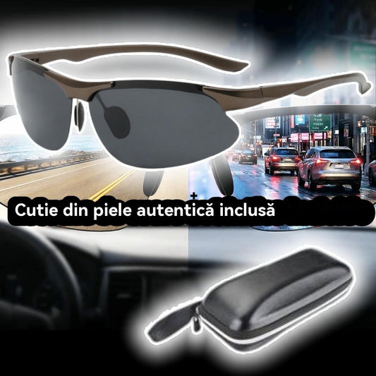 🕶️ Ochelari de soare fotocromatici polarizați, potriviți pentru condus atât ziua, cât și noaptea 🚗