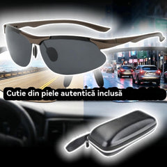 🕶️ Ochelari de soare fotocromatici polarizați, potriviți pentru condus atât ziua, cât și noaptea 🚗