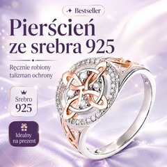 💥-50% 🔮✨ Ręcznie robiony pierścień ze srebra 925 – osobisty talizman ochrony 🛡️