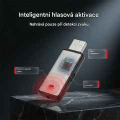 Přenosný USB hlasový záznamník s vysokým rozlišením a redukcí šumu
