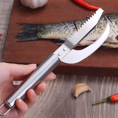 🍲Cumpărați 2 și primiți 2 gratuit🐟 Cuțit multifuncțional din oțel inoxidabil pentru răzuire eficientă a solzilor de pește【Ofertă de 4 bucăți】