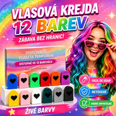 🎁 SLEVA 50 %! 🎨 Časově omezená sada kříd na vlasy pro dívky: barevné vlasy bez permanentního barviva, ideální na večírky! ✨