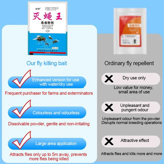 🦟Specially designed for farm pest control, one pack kills fleas/locusts/cockroaches/flies/mosquitoes! (10 packs)