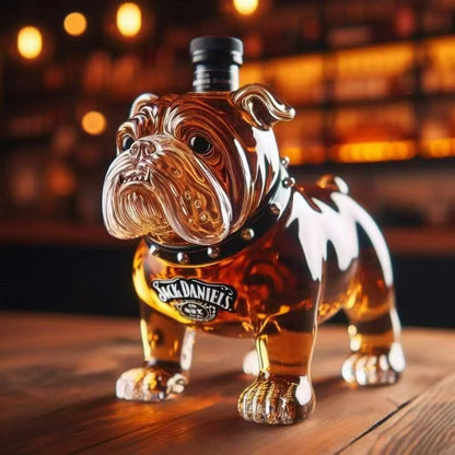 🐶【Oferta por tempo limitado】Uma divertida e peculiar garrafa de whisky em forma de buldogue francês