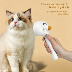 ✨🐱【Uniwersalna szczotka parowa 3 w 1 dla zwierząt】🔥odpowiednia dla kotów i psów: technologia nanorozpylania nawilża sierść, rozplątuje i usuwa luźne włosy, jest delikatna dla skóry.