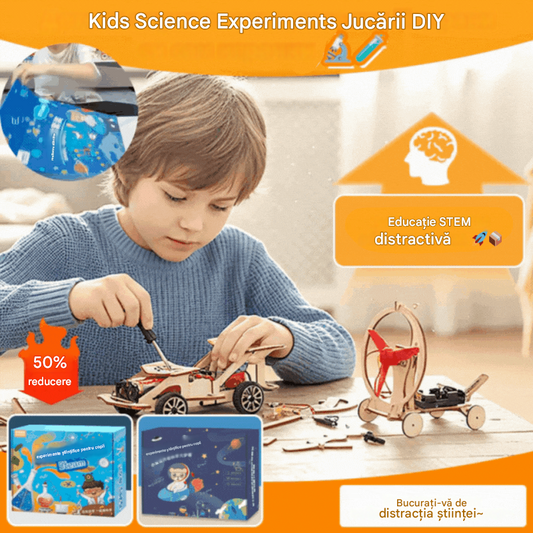 🧩Jucării tehnologice creative DIY - asamblează și învață cu componente electronice, educație STEM distractivă pentru copii 🚀📦