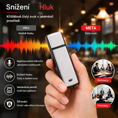 Přenosný USB hlasový záznamník s vysokým rozlišením a redukcí šumu