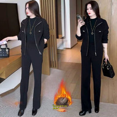 💖🔴🔥Kupte 1 a získejte 1 zdarma🔥💥【M-4XL】Dámské silné sametové obleky (bunda + kalhoty)