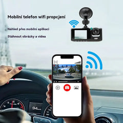 🚗🚗Nahrávejte v HD 1080p rozlišení zevnitř vozu pomocí couvací kamery.