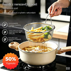 🔥🥳50% SLEVA🥗🍲Koš z nerezové oceli s drátěným filtrem