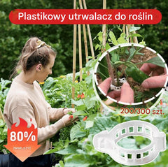🍅🍅【200 szt.】🌱Klipsy do roślin pnących, odpowiednie do różnych roślin pnących, takich jak pomidory, ogórki i winogrona.