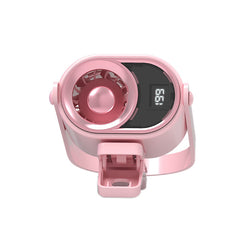 🌀 Ventilator cu montare pe haine, ecran LED, clemă integrată și 199 de niveluri de reglare