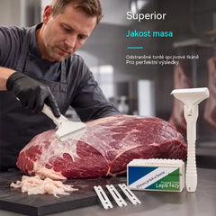 🔥【Koupit 1 a dostaneš 1 zdarma】🥩 Nerezový nůž na maso, pro odstranění tuku a blan – profesionální kuchyňský nástroj, který ti umožní rychle a efektivně očistit maso 👨‍🍳🔪