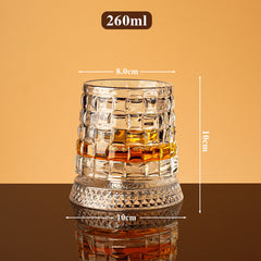 🥛💎 Obrotowa szklanka do whisky 360°