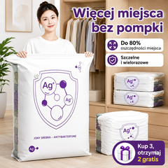✨ 5 szt. 💨 Worki próżniowe bez pompki – więcej miejsca w walizce i szafie! ✈️🏠