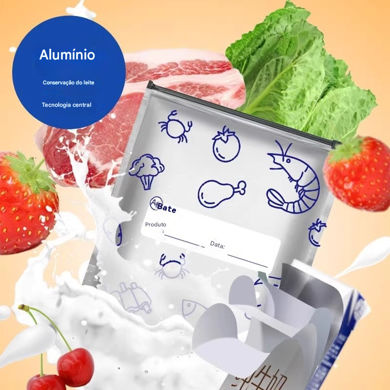 🔥🔥Sacos de alumínio antibacterianos, super convenientes de utilizar, com um excelente efeito de conservação.