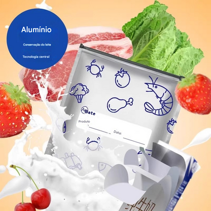 🔥🔥Sacos de alumínio antibacterianos, super convenientes de utilizar, com um excelente efeito de conservação.