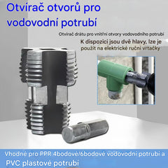 ⚙️🔩 Nástavec pro Závitování Vodovodních Trubek – Vnitřní a Vnější PVC Závity za Několik Minut