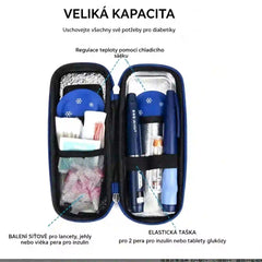 Cestovní pouzdro na chlazení inzulínu s teplotním displejem