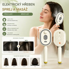 📢📢Speciální nabídka!! ⏰Elektrický masážní hřeben s airbagovým sprejem a esenciálním olejem, vyživující kartáč na vlasy ve spreji✨🔥