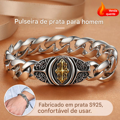 🔥【Feito à mão】Pulseira retro moderna, perfeita para uso pessoal ou como presente.