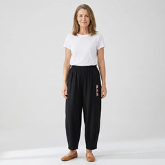🔥【M–4XL】👖 Dámské lehké a prodyšné bavlněné lněné kalhoty - stylové a ležérní zkrácené kalhoty