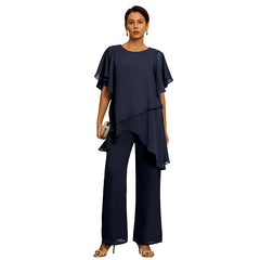 🌹【S–3XL】Nový letní dámský módní komplet, pohodlný a snadno kombinovatelný, s elegantním asymetrickým střihem